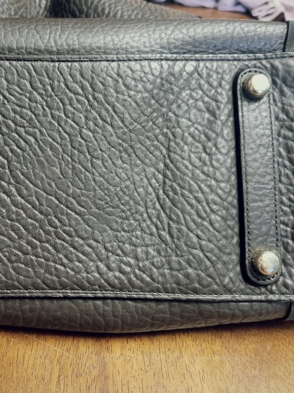 Coach ~ Edie Bag 42 ~ Mixed Leather Buffalo Embossed  Shoulder Bag / Purse - Picture 10 of 10